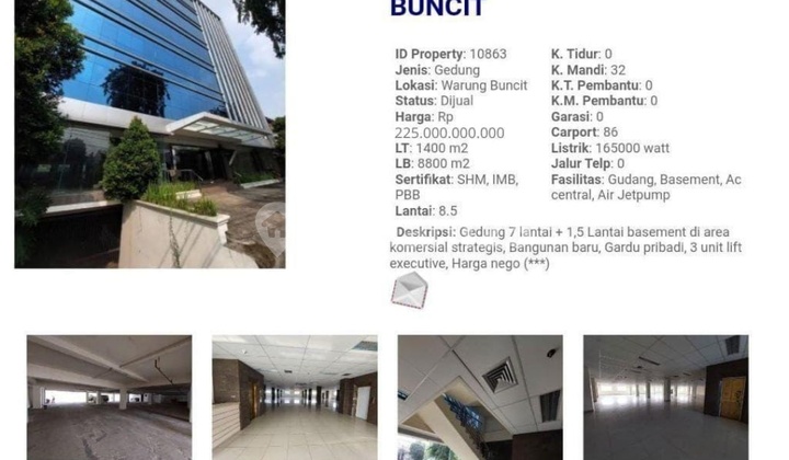 Dijual/Sewakan Gedung Brandnew Jaksel 8800M² 8Lantai Dijual/Sewakan Gedung Brandnew Jaksel 8800M² 8Lantai