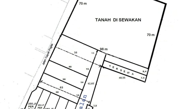 Dijual Dan Disewakan Tanah Di Kapuk 14000m