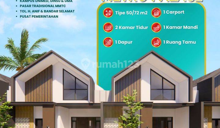 Rumah 1 Dan 2 Lantai Siap Huni Dengan Fasilitas Komplek 1