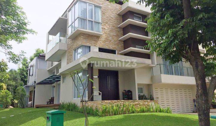 Rumah Dijual mewah minimalis Hook di BSD Delatinos 1