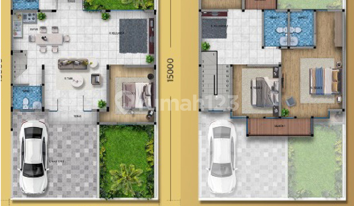 Rumah Baru Dibangun -.- Rumah Exclusive Modern Minimalist 2 Lantai Dengan Suasana Asri & Sejuk Di Cirebon 2