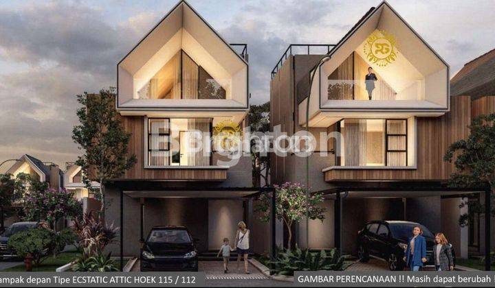 RUMAH ECSTATIC TOWNHOUSE 2 DAN 3 LANTAI DI ULU PALEMBANG 1