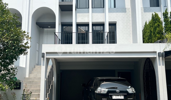 Aether 3 Floors Beautiful Minimalist Unfurnished Brand New House Bsd City Greenwich Park