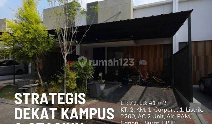 Rumah 2 Kamar Tidur Cluster U Ville Bintaro Strategis Dekat Kampus dan Stasiun 1