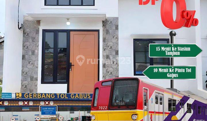 Rumah baru dekat stasiun tambun termurah diclusternya 1