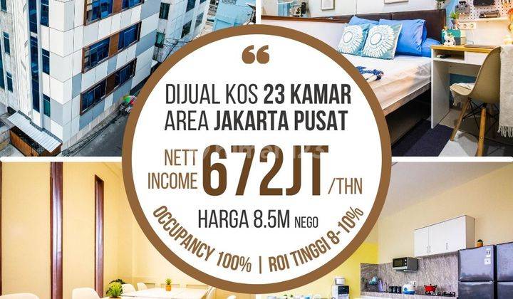 Rumah kos 23 kamar  strategis dekat halte gajah mada jakarta pusat 1