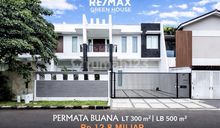 Jual Rumah Minimalis Row Jalan Lebar Siap Huni di Permata Buana Puri Indah Jakarta Barat