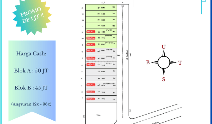 Dijual Tanah Kavling Murah, Dekat Pasar Cipeujeuh 2