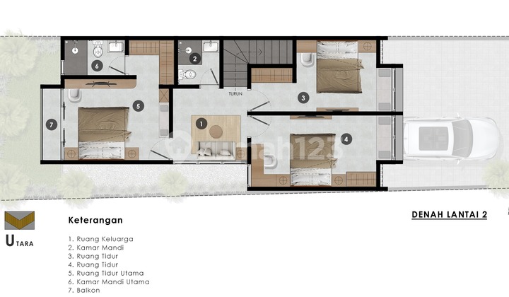 Tropical House is located in Dalung 2