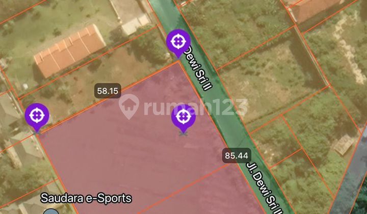 DIJUAL TANAH UNTUK HUNIAN / VILA /KOMERSIL Jl. DEWI SRI KUTA BALI