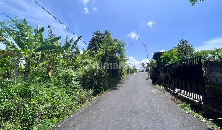 Strategic land for sale with rice field views in the villa & tourist area on Jalan Tumbak Bayuh ~ Canggu - North Kuta. 1