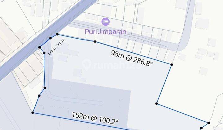 Leased Long Term (Leashold) Land on Jalan Utama Uluwatu II Lower Jimbaran - Kuta Selatan 1