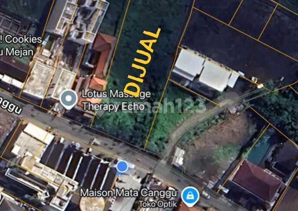 Dijual / Freehold : Tanah Premium Jl. Batu Mejan, Echo Beach, Canggu, Bali