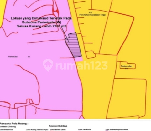 For Sale / Freehold: Commercial Land on the Main Road of Balangan Beach, Jimbaran, Bali