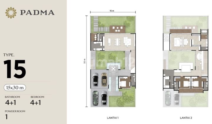DIJUAL RUMAH THE PADMA PIK 2 15X30 BISA KPR 2