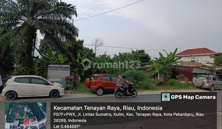 Tanah Kosong Samping Jalan Utama Dijual di Jl. Lintas Timur Pekanbaru 1