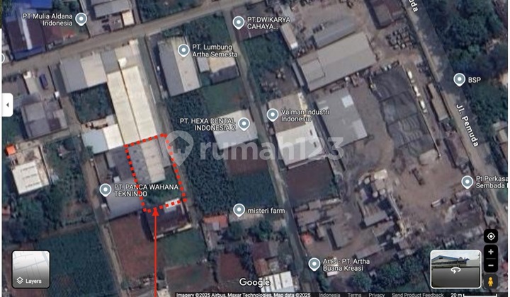 Jual gudang dan kantor bagus di Gunung Sindur, Bogor