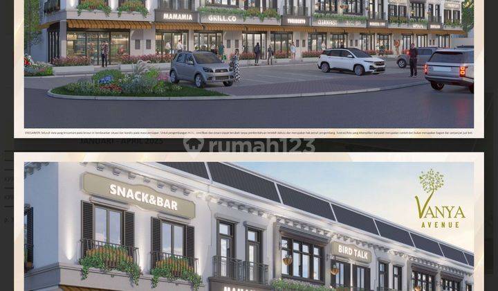 Ruko terbaru hadap jalan Vanya Avenue, Vanya Park, BSD City 1