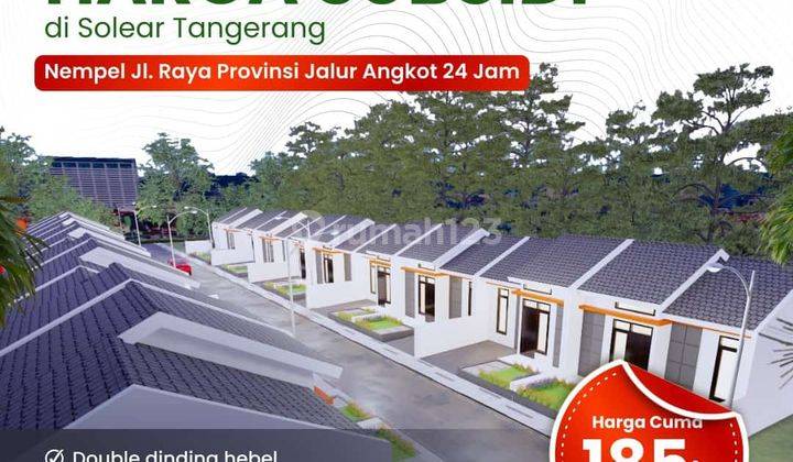 Rumah 1 Lantai Nempel 3 Akses Kereta Api Harga 185 Juta 2