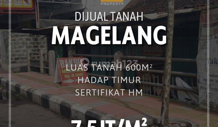 Dijual Cepat Tanah Tengah Kota di Jl Pahlawan, Magelang SHM 1