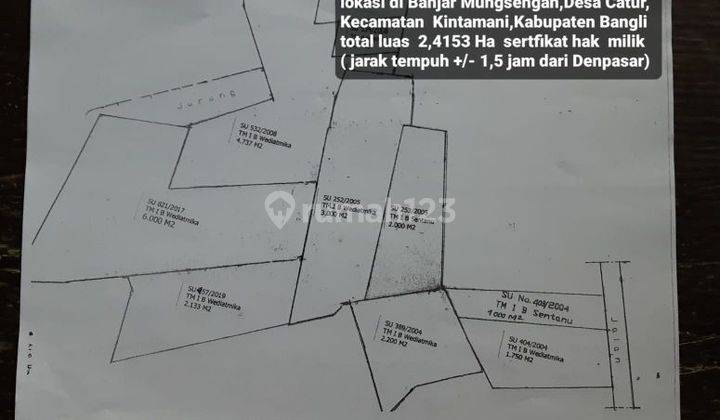 Tanah Sertifikat Hak Milik Area di Desa Catur Kintamani 2