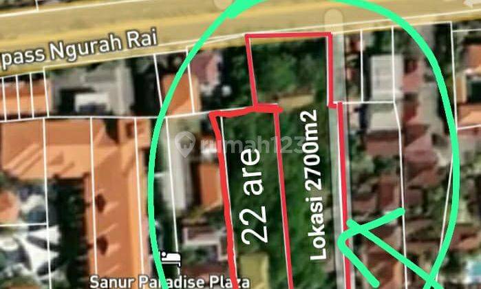 Hot List of land for sale on the main road, Jalan By Pass Ngurah Rai, Sanur, South Denpasar 2