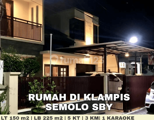 Rumah Modern Cantik Minimalis di Klampis Semolo  1