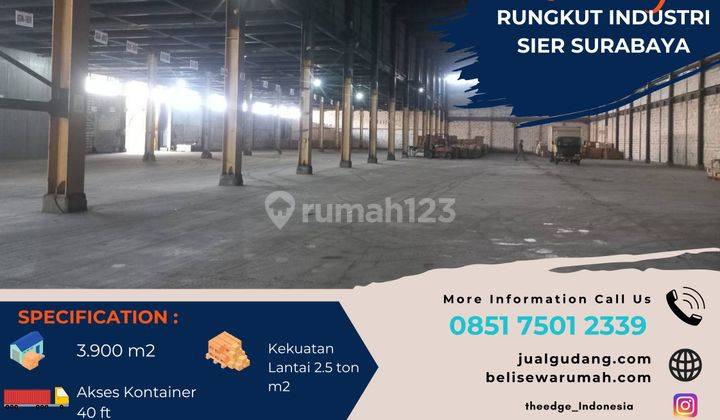 Sewa Gudang Sier Rungkut Industri Surabaya Luas 4000 M2 The Edge 1