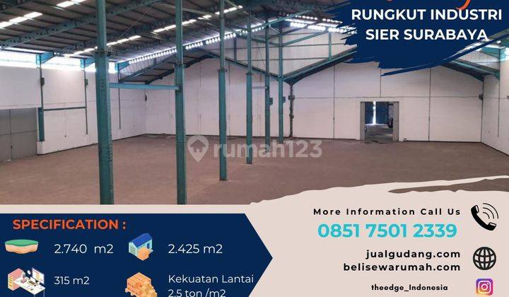 Disewakan Gudang Kawasan Sier Rungkut Surabaya Tinggi 9 Meter The EdGe