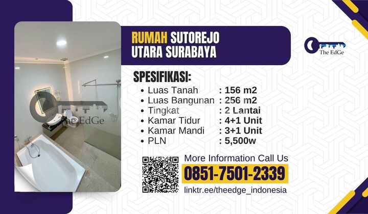 Dijual Rumah Sby Timur Sutorejo Utara 2 Lantai The Edge 2