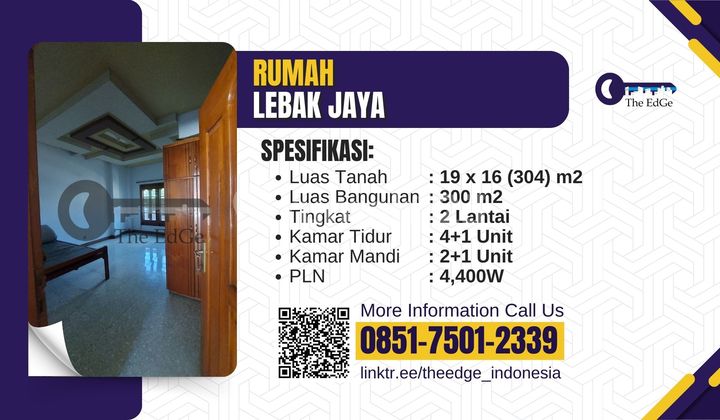 Jual Rumah 2 Lantai 5 Kamar Lebak Jaya Surabaya Timur The Edge