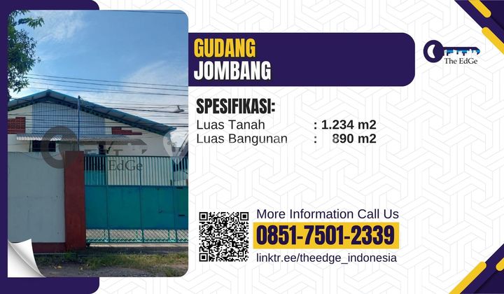 Gudang Dijual Jombang Jawa Timur - Halaman Luas & bisa Kontainer Gudang Dijual Jombang Jawa Timur - Halaman Luas & bisa Kontainer