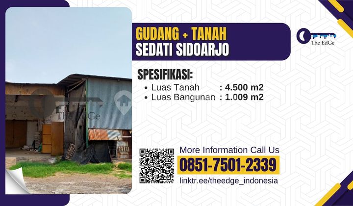 Jual Tanah dan Gudang Sedati Sidoarjo The Edge