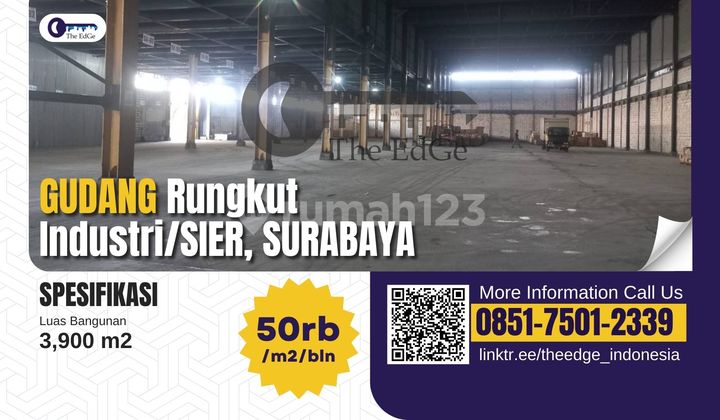 Sewa Gudang Sier Rungkut Industri Surabaya Luas 4000 M2 The Edge 