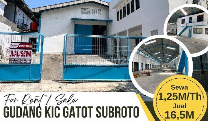 Dijual/sewa. Gudang Digatot Subroto 1