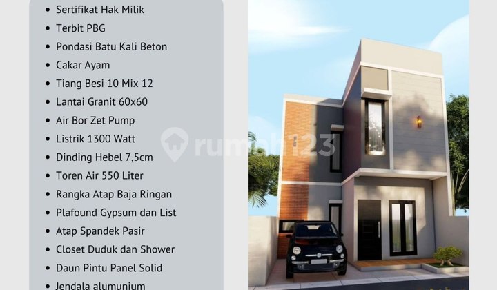 Rumah Townhouse Strategis Bebas Banjir Jakarta Timur Dekat Tol 1