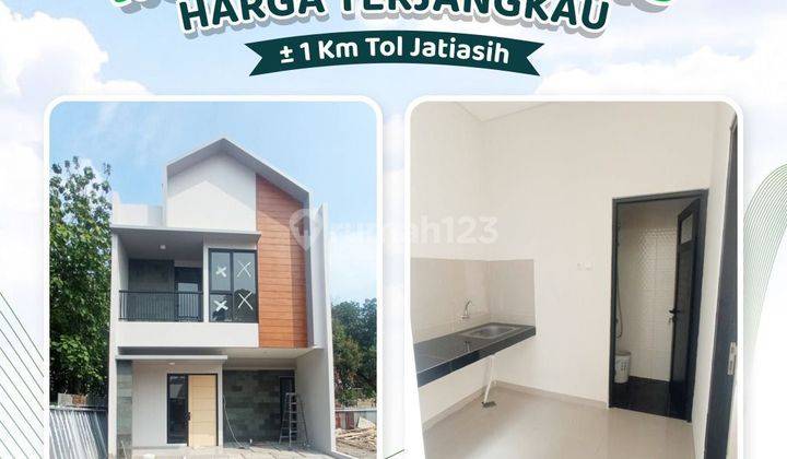 Rumah townhouse strategis 800 juta 1 km tol Jatiasih Bekasi 1