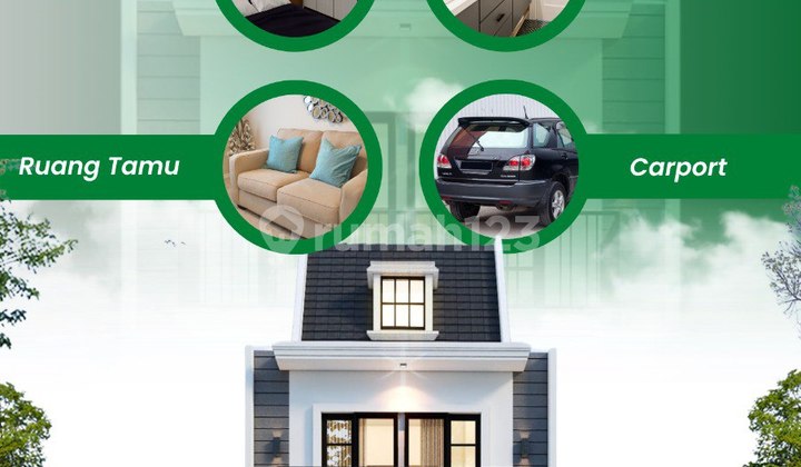 Rumah Townhouse Syariah Dago Bandung Dekat Tol Kampus Itb