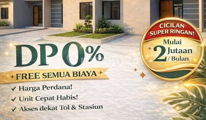 Rumah Strategis 300 Juta Bogor SHM Dekat Tol Stasiun LRT