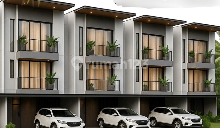Rumah Townhouse Strategis Jakarta Dekat Mall Tol Stasiun Trans 