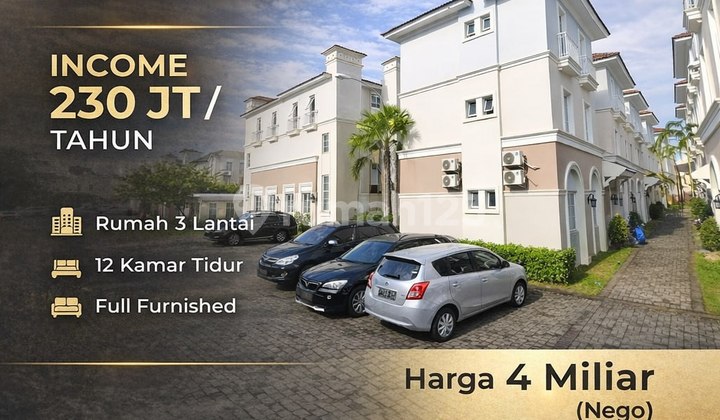 Investasi Kost 3 Lantai SHM BSD Tangerang Dekat Kampus Mall Tol