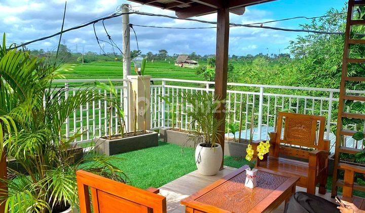 Minimalist Tropical Villa 2nd Floor With Charming Mountain and Green Rice Field Views. 1