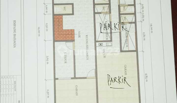 Boarding House on Latumenten Street, West Jakarta, Size 4x14, 4 Floors 23 Rooms 2