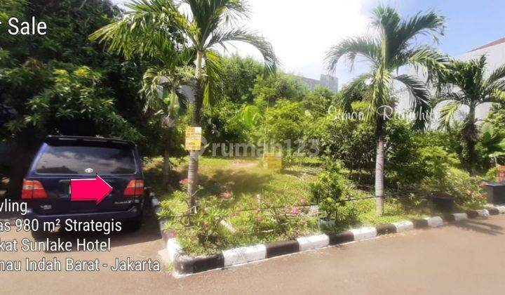 Tanah di Jl Danau Indah Barat 980 HGB murni - Dekat Sunlake Hotel  - strategis  1