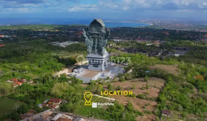 Rare Flat Land With Ocean View Behind Gwk Statue Ungasan 1