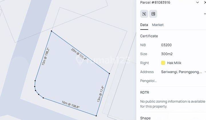 Tanah Kavling Mainroad Siap Bangun SHM 500 m² Setra Duta Bandung 2