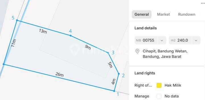 Cheap! Very strategic shophouse in Riau wing, Bandung city. 2