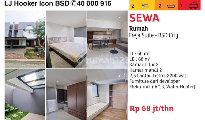 Rumah full furnished  2lantai dekat Aeon mall 1