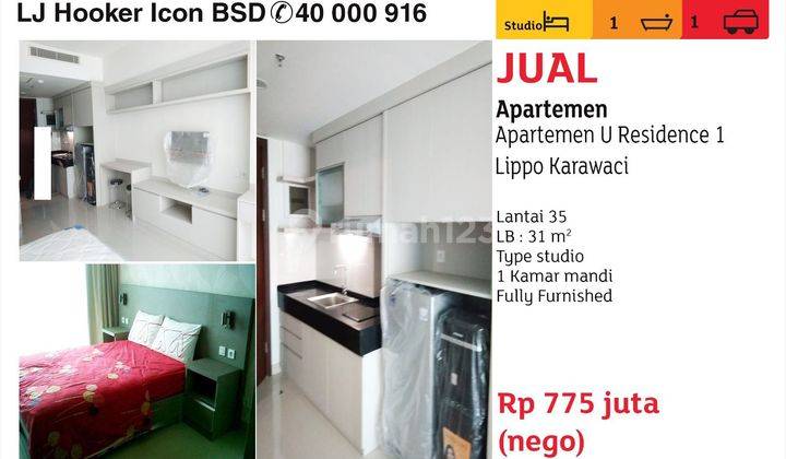 Apartemen siap huni Lippo Karawaci U Residences 1