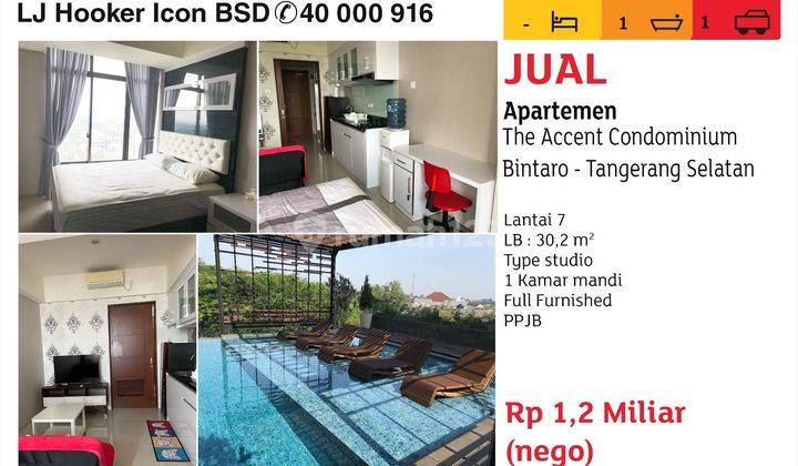 Apartemen siap huni di tengah bintaro The Accent 1